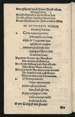 IN NATIVITATE DOMINI || Prudentij Hymnus. ||