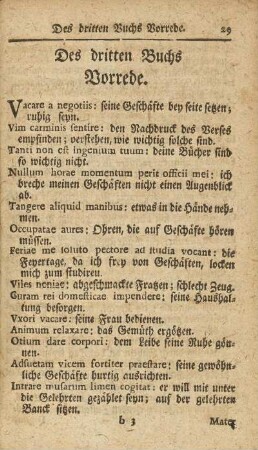 Des dritten Buchs