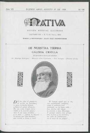 7.1930=Nr. 80: Nativa, 7.1930=Nr. 80
