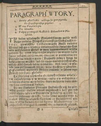 Paragraph wtory