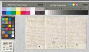 Werden.-Johann Wilhelm aufm Bleck reversiert über die folgende inserierte Lehnsurkunde vom gleichen Tag: Werden.-Abt Benedikt belehnt nach dem Tod des Ludger aufm Bleck dessen ältesten Sohn Johann Wilhelm aufm Bleck zu Dienstmannsrecht mit dem Gut aufm Bleck in der Honschaft Crawinkel, Amt Angermund, Kirchspiel Velbert. Bei Tod des Lehnsträgers ist das Gut wieder mit 6 Goldgulden zu empfangen. Johann Wilhelm hat gehuldigt im Beisein der Dienstmanns-Lehnmannen Lic. iur. Philipp Wilhelm Georg Schorn, Rats und Kanzleidirektors, und Georg Heinrich Vorrath, Sekretärs des Abts. Der Abt unterschreibt und läßt sein großes Siegel anhängen. - Or., Unterschrift (Bleckman)