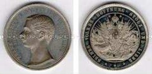 Medaille auf den Regierungsantritt Kaiser Franz Joseph I. von Österreich