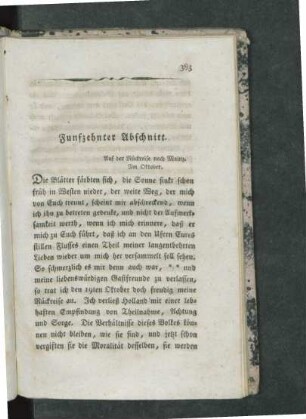 Fünfzehnter Abschnitt