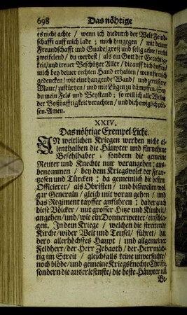 XXIV. Das nöhtige Exempel-Licht.