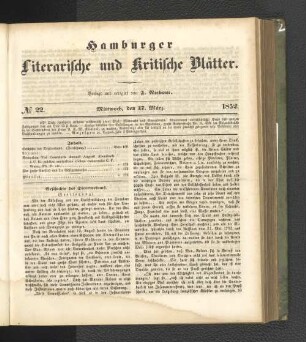 No. 22. 17. März 1852