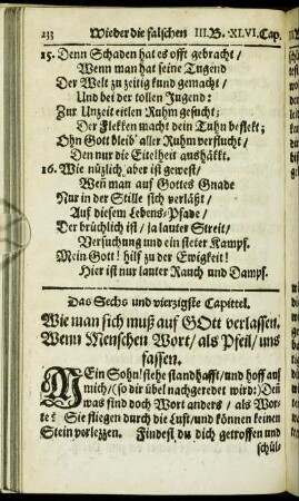 Das Sechs und vierzigste Capittel. - Das Funfzigste Capittel.
