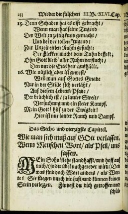 Das Sechs und vierzigste Capittel. - Das Funfzigste Capittel.