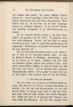 9. Der Sieg des Formalen.