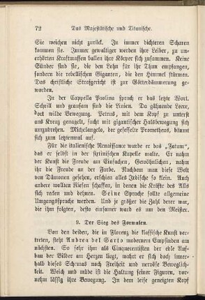 9. Der Sieg des Formalen.