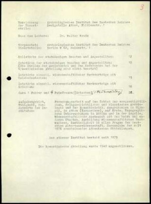 Informationen DAI Athen