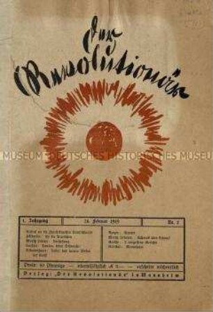 Der Revolutionär, Jg. 1919