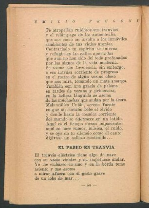 El paseo en tranvía