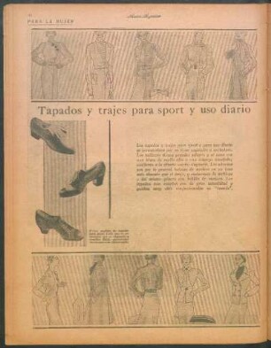 Tapados y trajes para sport y uso diario [Dibujos]