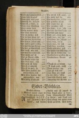 Gebet-Büchlein.
