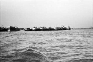 Giurgiu: Blick über die Donau nach Russe, vom Kai in Giurgiu