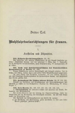 I. Freistellen und Stipendien