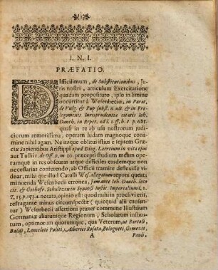 Commentatio synoptica de substitutionibus responsis practicis illustrata