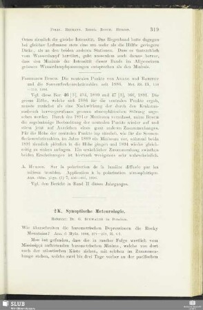 2 K. Synoptische Meteorologie