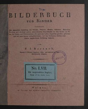 [Bd. 3], No. 58: Bilderbuch für Kinder