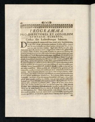 42-44, Programma