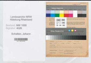 Entnazifizierung Johann Schatten, geb. 08.07.1891 (Polier)