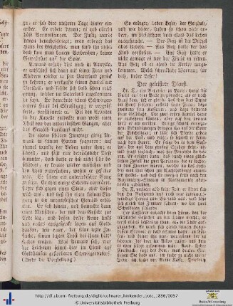 Der geleistete Dienst.