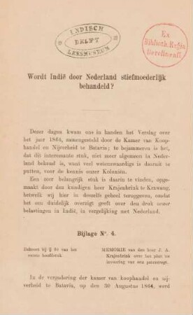 Bijlage No. 4
