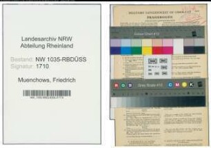 Entnazifizierung Friedrich Muenchows , geb. 14.01.1894 (Kaufmaennischer Angestellter)