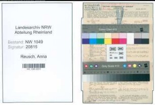 Entnazifizierung Anna Reusch , geb. 08.10.1883 ()