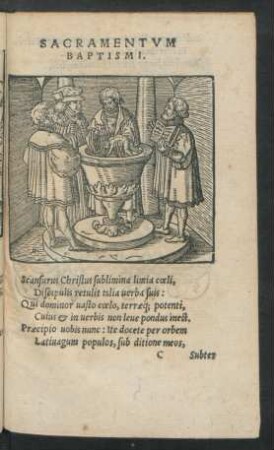 Sacramentum Baptismi.