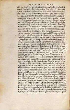 Alexandri Ab Alexandro, Ivrisperiti Neapolitani, Genialium dierum libri sex : varia ac recondita eruditione referti ; Accuratiùs & maiore fide quàm antehac vsquam impreßi, cum duplici indice, [1]