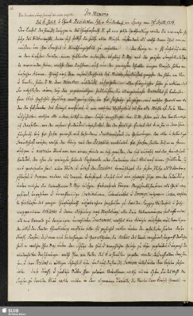 Pro Memoria ... Haag vom 29ten Septb. 1756.