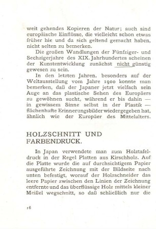 Holzschnitt und Farbendruck
