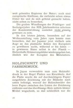 Holzschnitt und Farbendruck