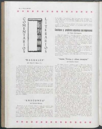 Comentarios literarios