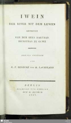Iwein der Riter mit dem Lewen