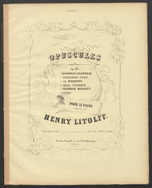 6: Bolero : pour le piano : op. 25 [no.] 6