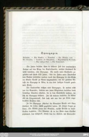 Synagogen.