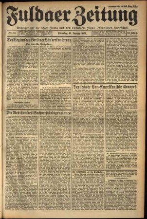 Ausgabe vom Dienstag, den 17. Januar 1928.
