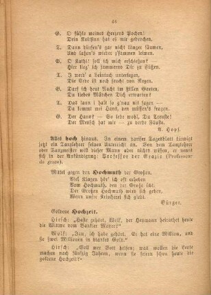 Alles hoch hinaus.