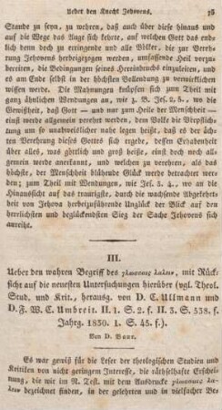 75-133 Ueber den wahren Begriff des glossais lalein, mit Rücksicht auf die neuesten Untersuchungen hierüber