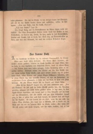 Das stumme Buch.