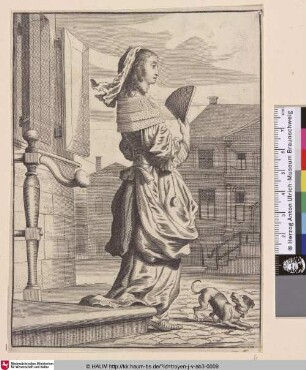 [Eine junge Frau mit Fächer, A young Woman with a Fan]
