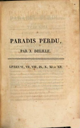 Paradis perdu, 2