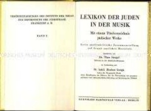 Antisemitisches "Lexikon der Juden in der Musik"