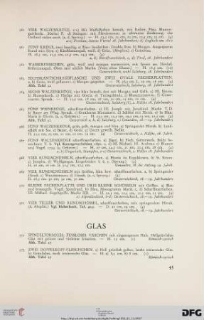 Glas (Nr. 572-593)