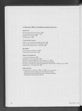 Im Dezemeber 1989 veröffentlichte Statistische Berichte