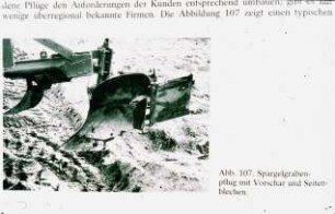 Spargelgrabenpflug mit Vorschar und Seitenblechen