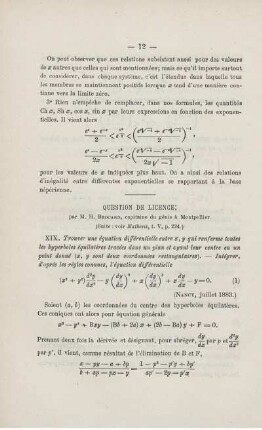 QUESTIONS DE LICENCE.