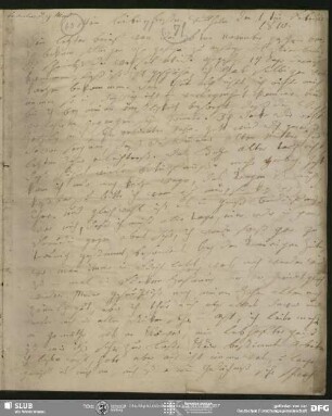Eigenh. Brief von Johanna Christiane Erdmuthe Schlegel an August Wilhelm von Schlegel, Hannover, 01.02.1810